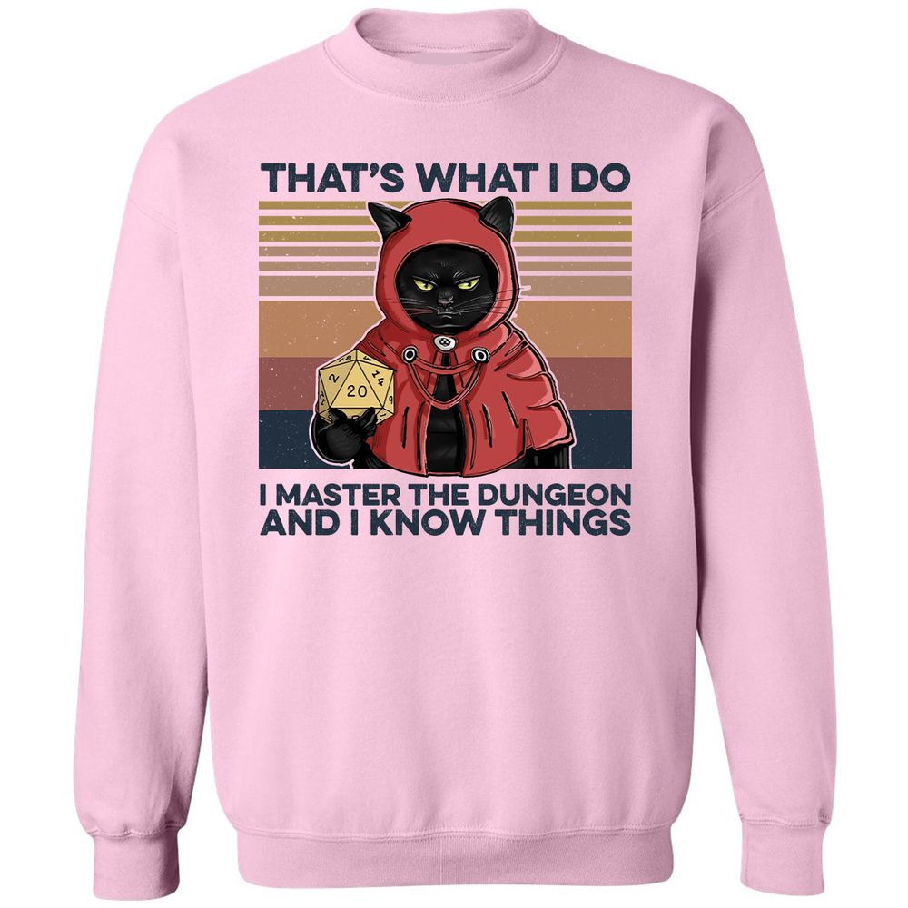 I Master The Dungeons Classic Unisex Sweatshirt - Light Pink - 3