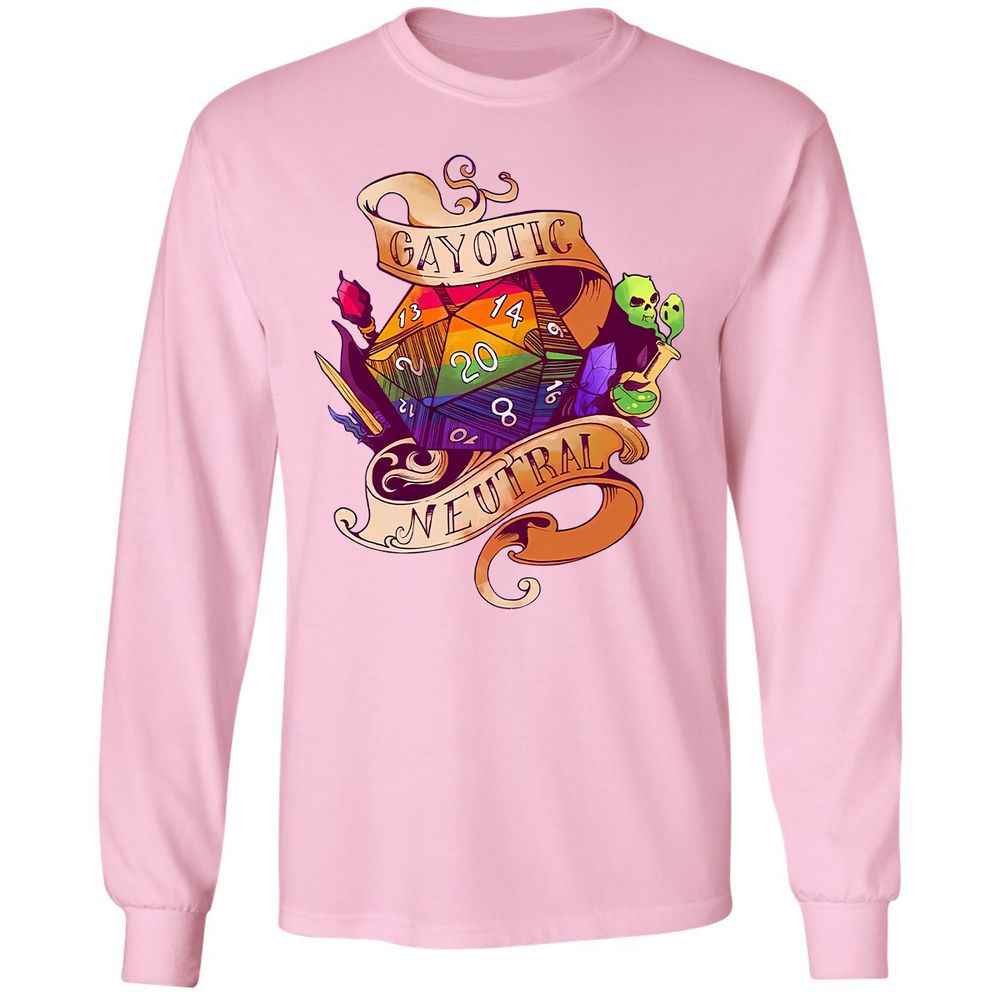Gayotic Neutral Long Sleeve T-Shirt - Light Pink - 3