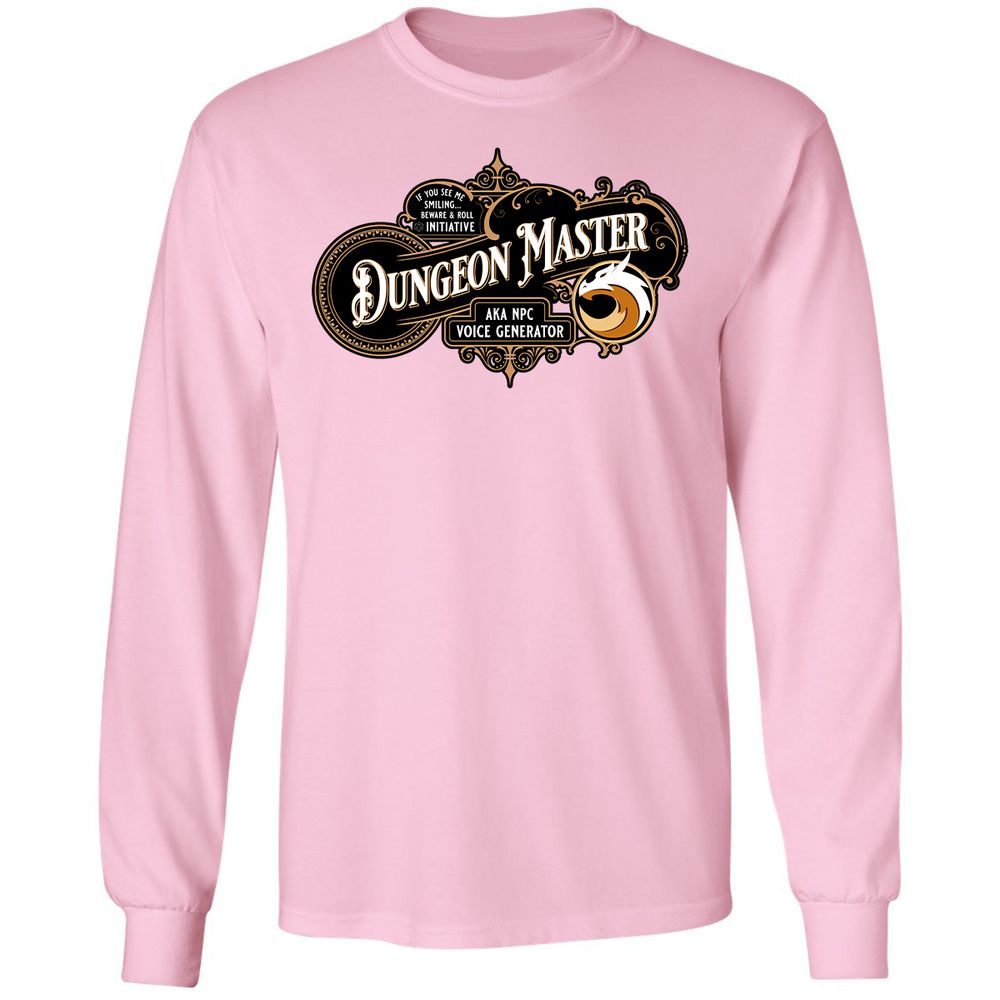 Dungeon Master Long Sleeve T-Shirt - Light Pink - 3
