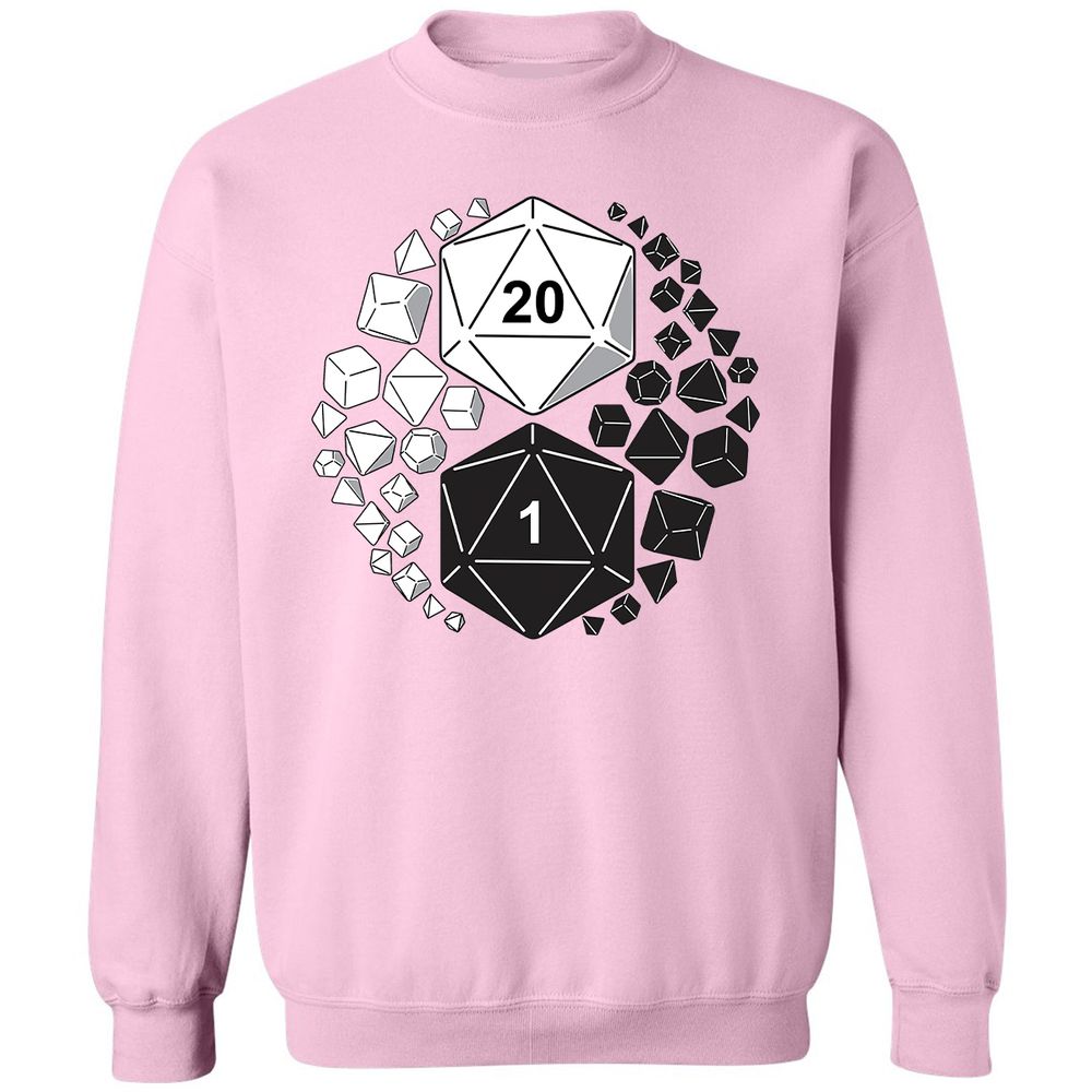 Gaming Yin Yang Classic Unisex Sweatshirt - Light Pink - 3