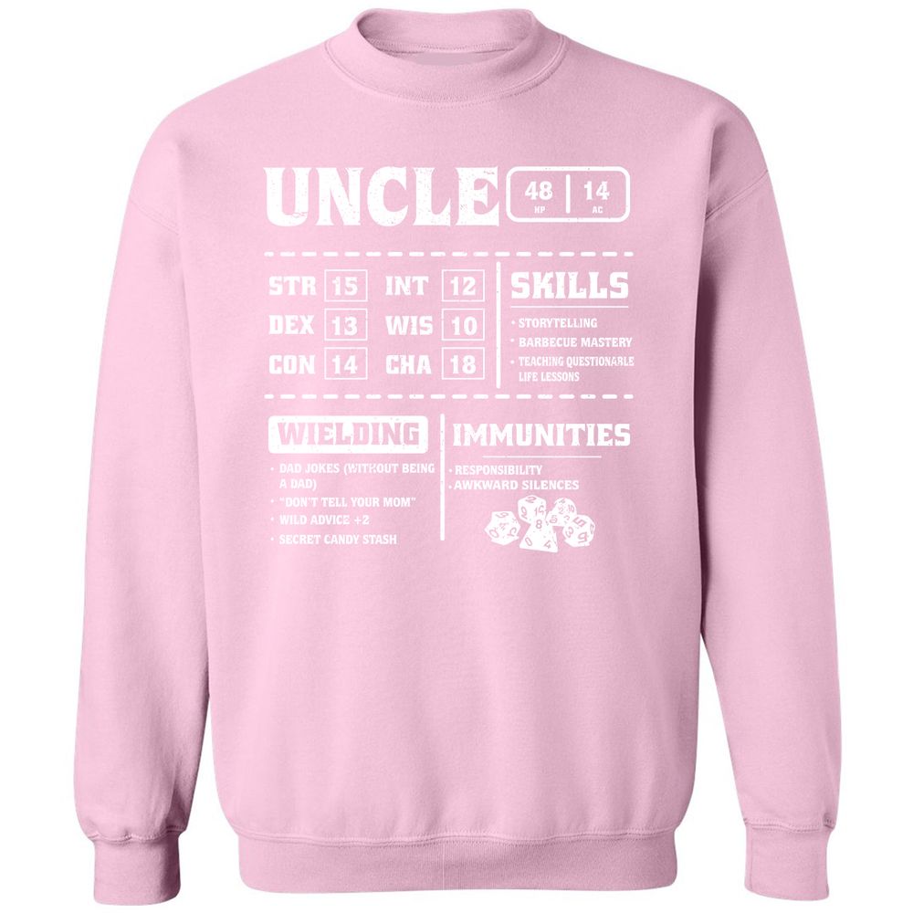 Uncle Stats Classic Unisex Sweatshirt - Light Pink - 3