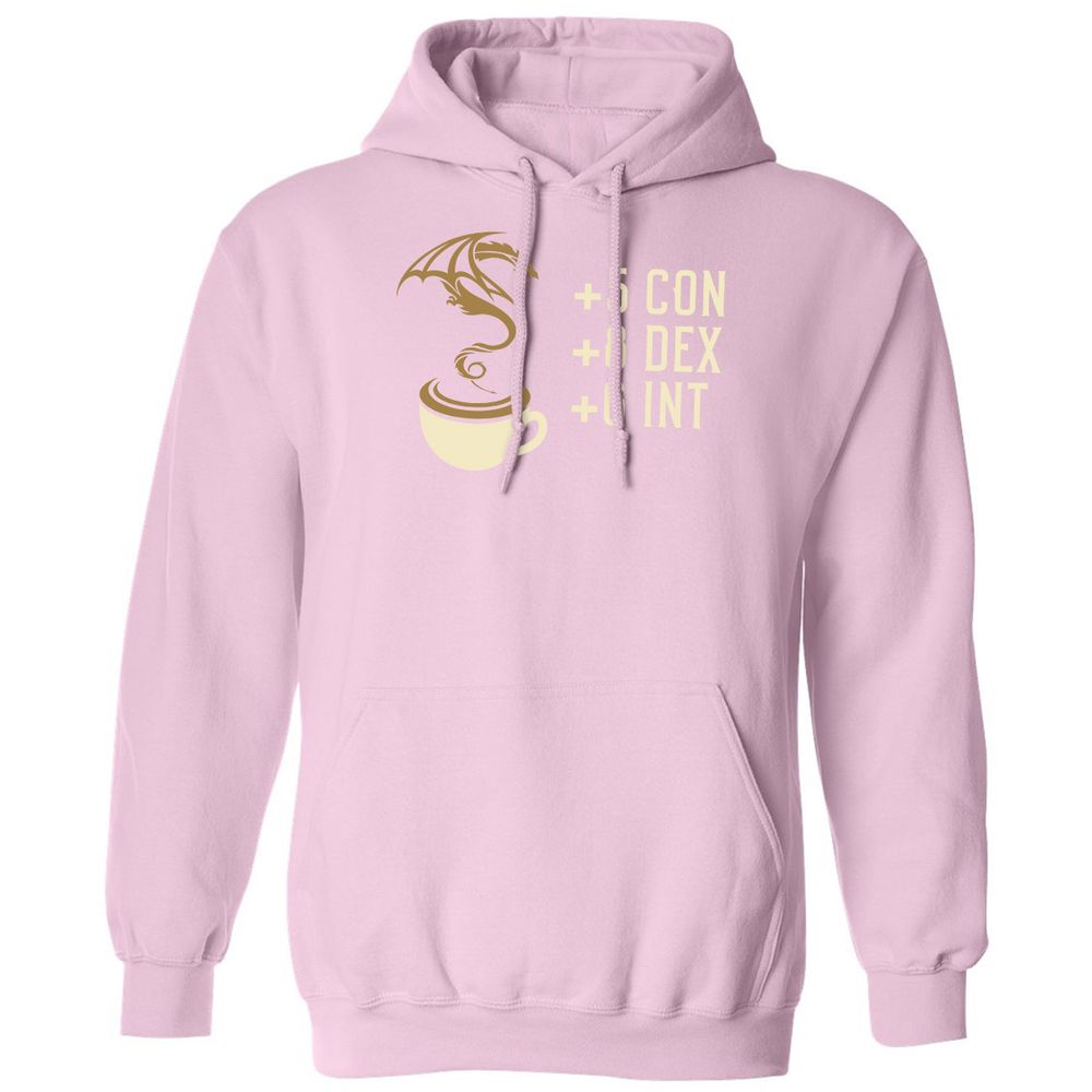Coffee Dragon Classic Unisex Hoodie - Light Pink - 3