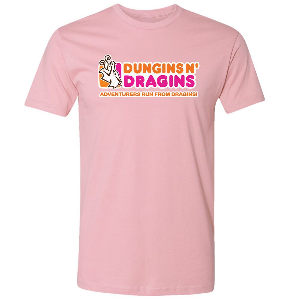 Dungins & Dragins Premium Unisex T-Shirt - Light Pink - 3