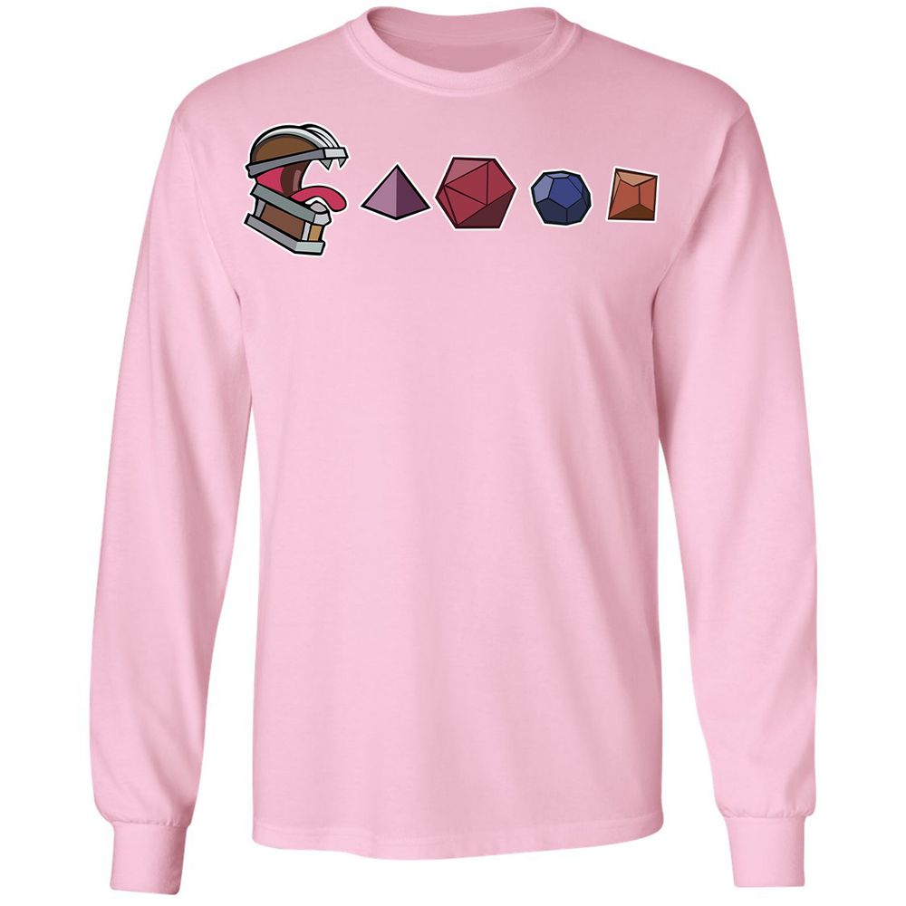 Mimic And Dices Long Sleeve T-Shirt - Light Pink - 3