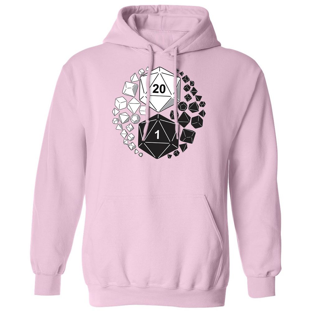 Gaming Yin Yang Classic Unisex Hoodie - Light Pink - 3