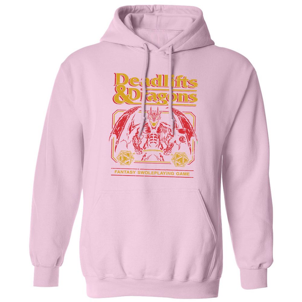 Deadlifts & Dragons - Light Pink - 3