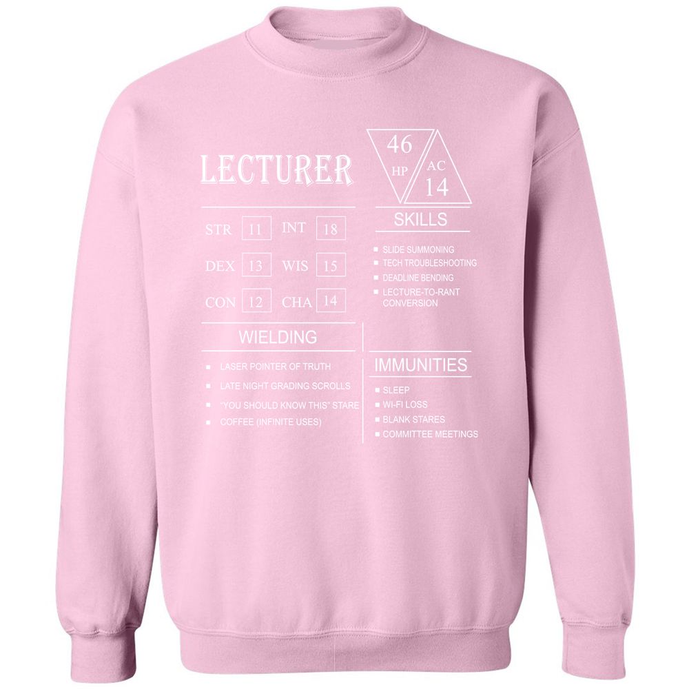 Lecturer New Classic Unisex Sweatshirt - Light Pink - 3