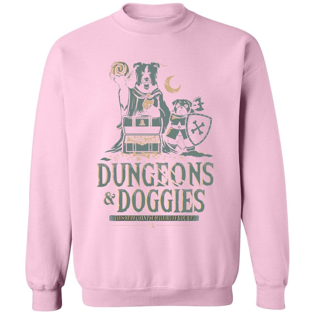 Dungeons & Doggies Classic Unisex Sweatshirt - Light Pink - 3