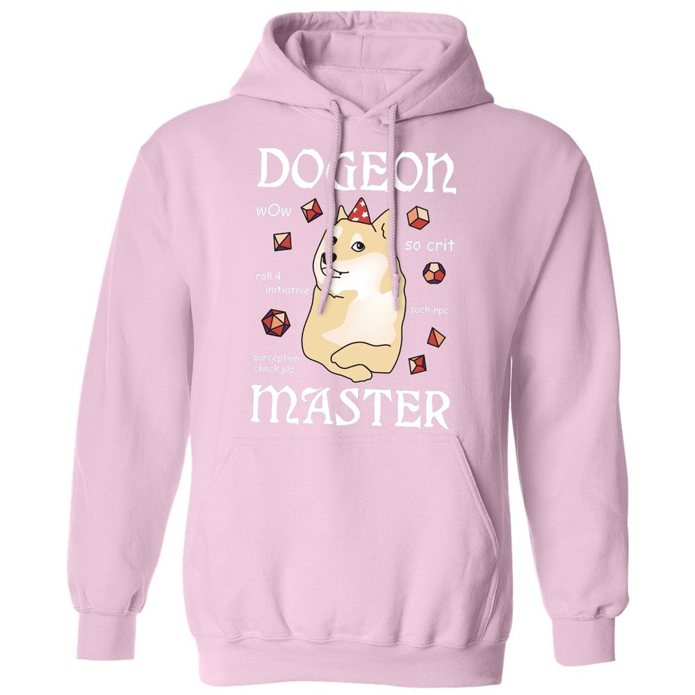 Dogeon Master Classic Unisex Hoodie - Light Pink - 3