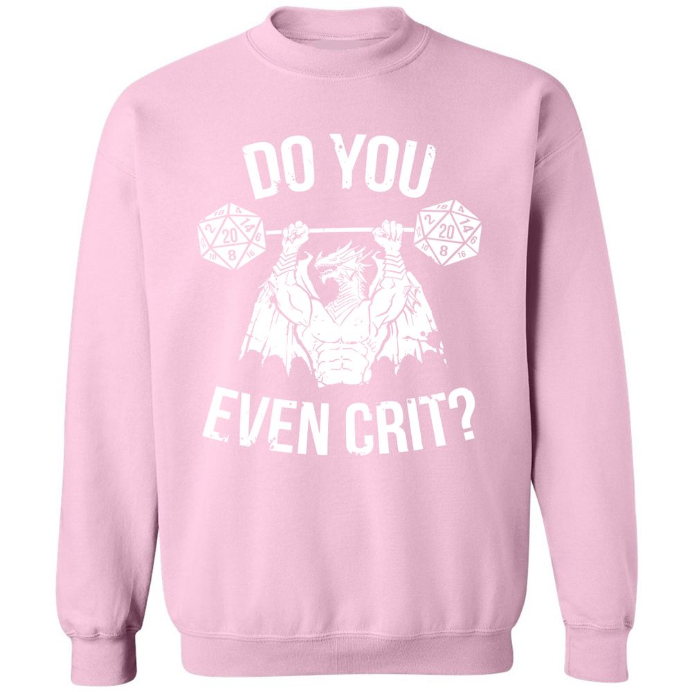 Do You Even Crit Classic Unisex Sweatshirt - Light Pink - 3