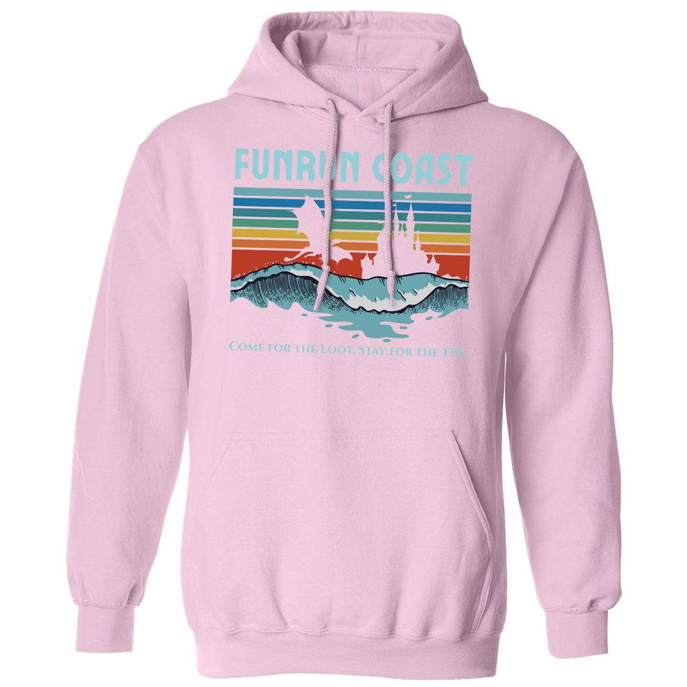 FUNRUN COAST Classic Unisex Hoodie - Light Pink - 3