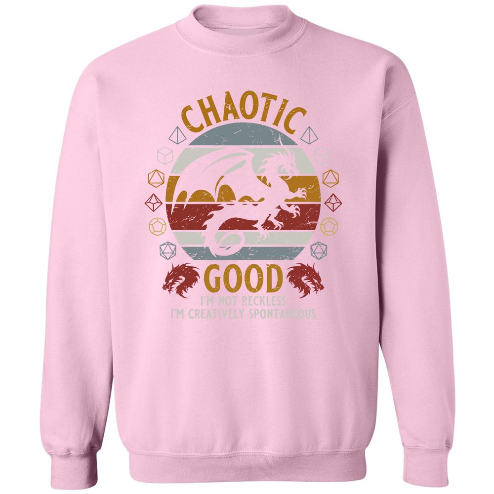Chaotic Good Classic Unisex Sweatshirt - Light Pink - 3