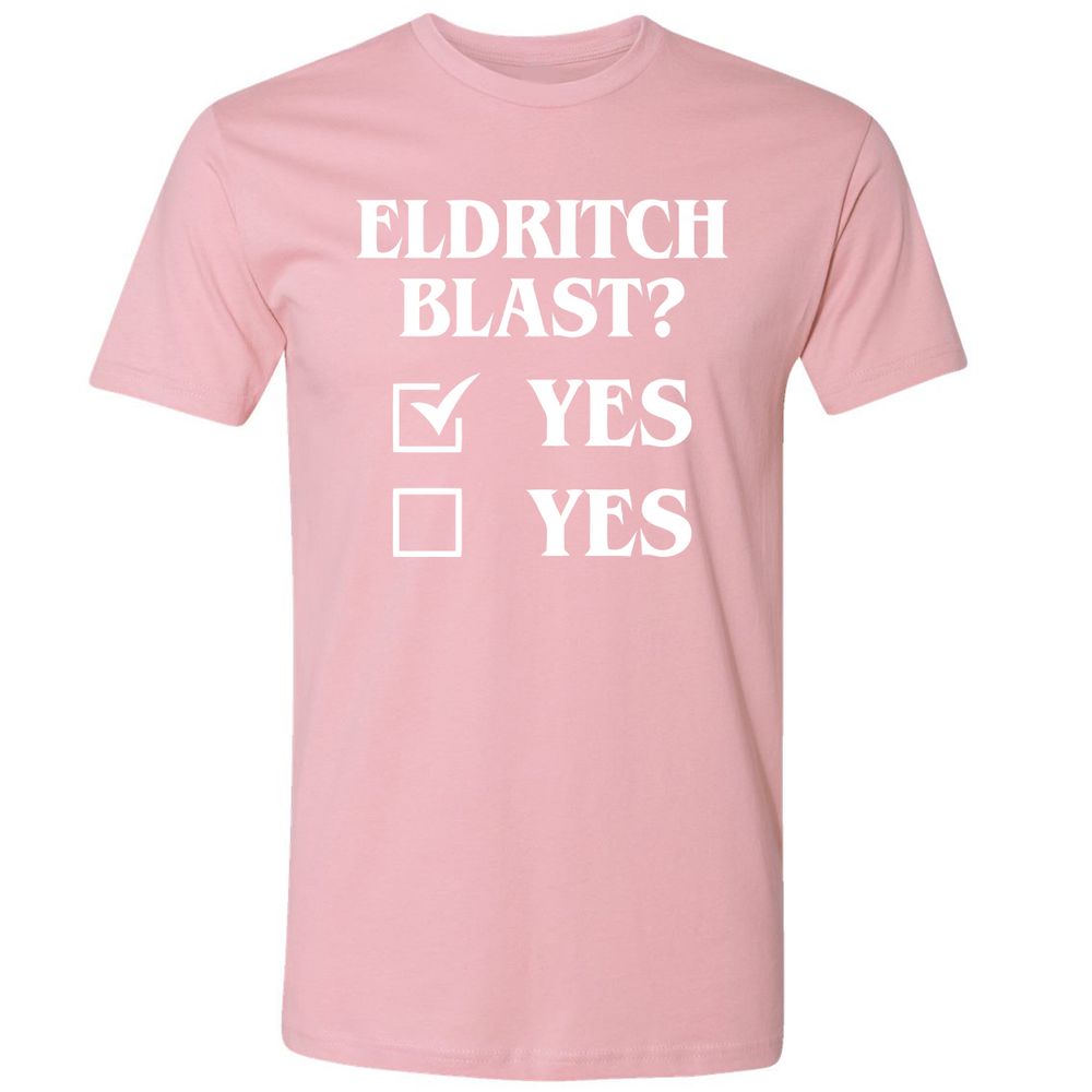 Eldritch Blast Yes Premium Unisex T-Shirt - Light Pink - 3
