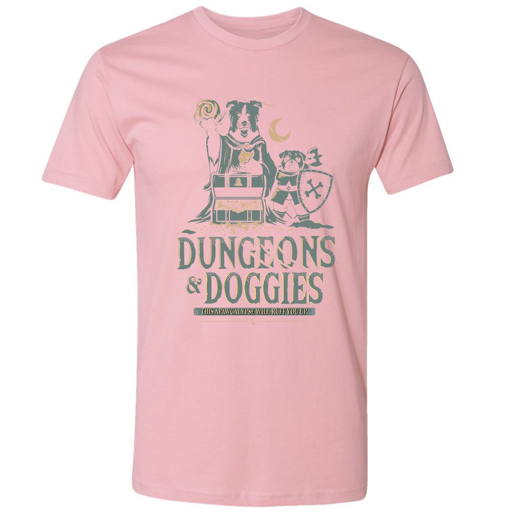 Dungeons & Doggies Premium Unisex T-Shirt - Light Pink - 3