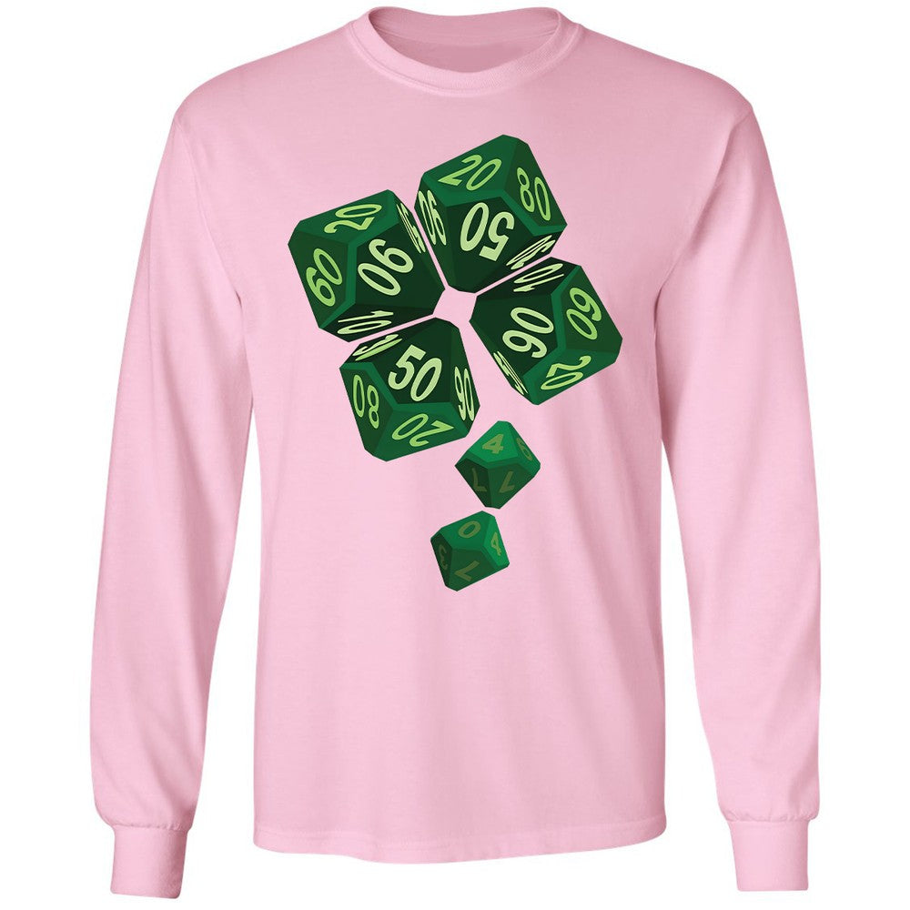 Dice Clover Long Sleeve T-Shirt - Light Pink - 3