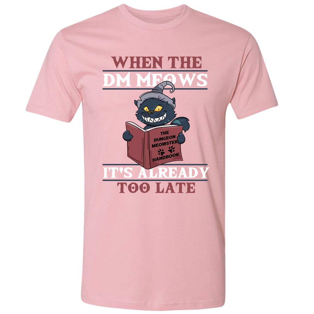 When The DM Meow Premium Unisex T-Shirt - Light Pink - 3