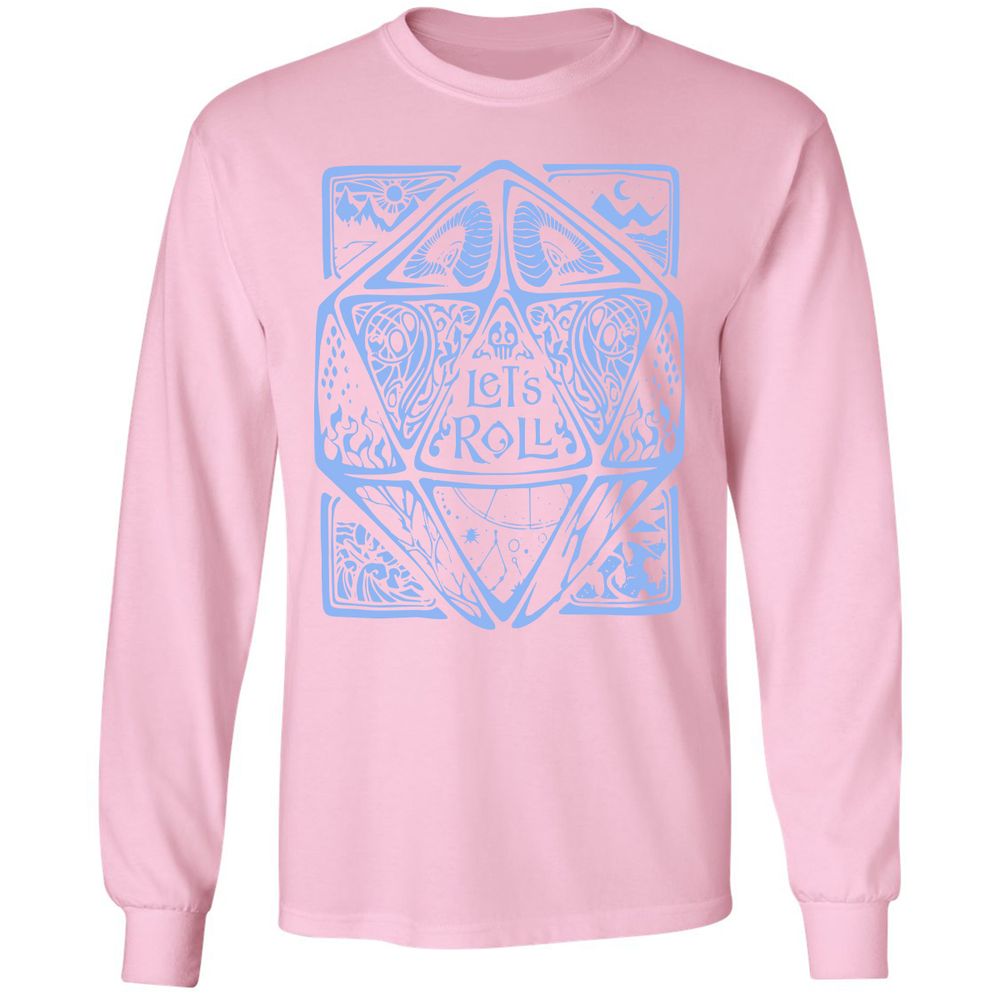 Let's Roll Long Sleeve T-Shirt - Light Pink - 3