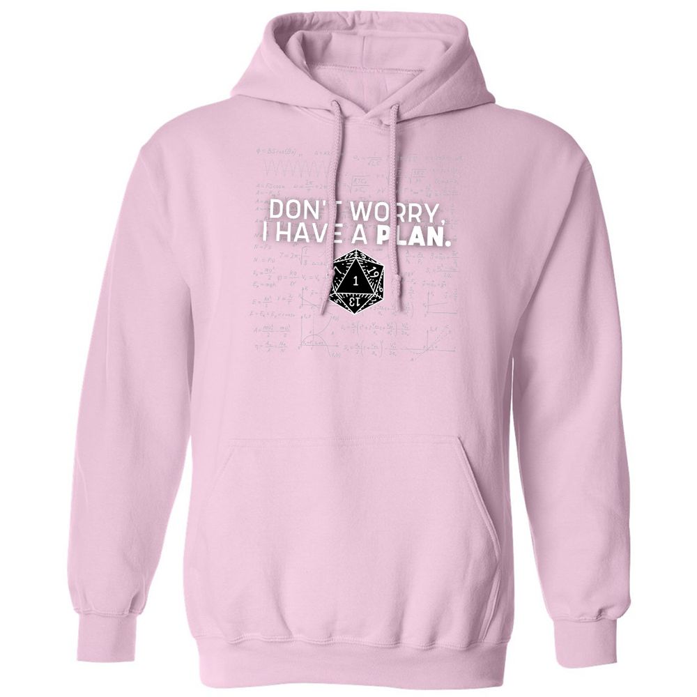 Don't Worry I Have A Plan Classic Unisex Hoodie - Light Pink - 3