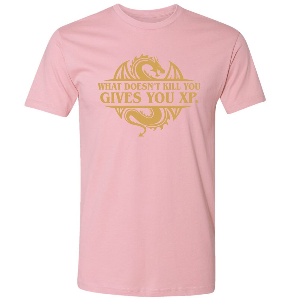 What Doesn't Kill You Gives You XP Premium Unisex T-Shirt - Light Pink - 3