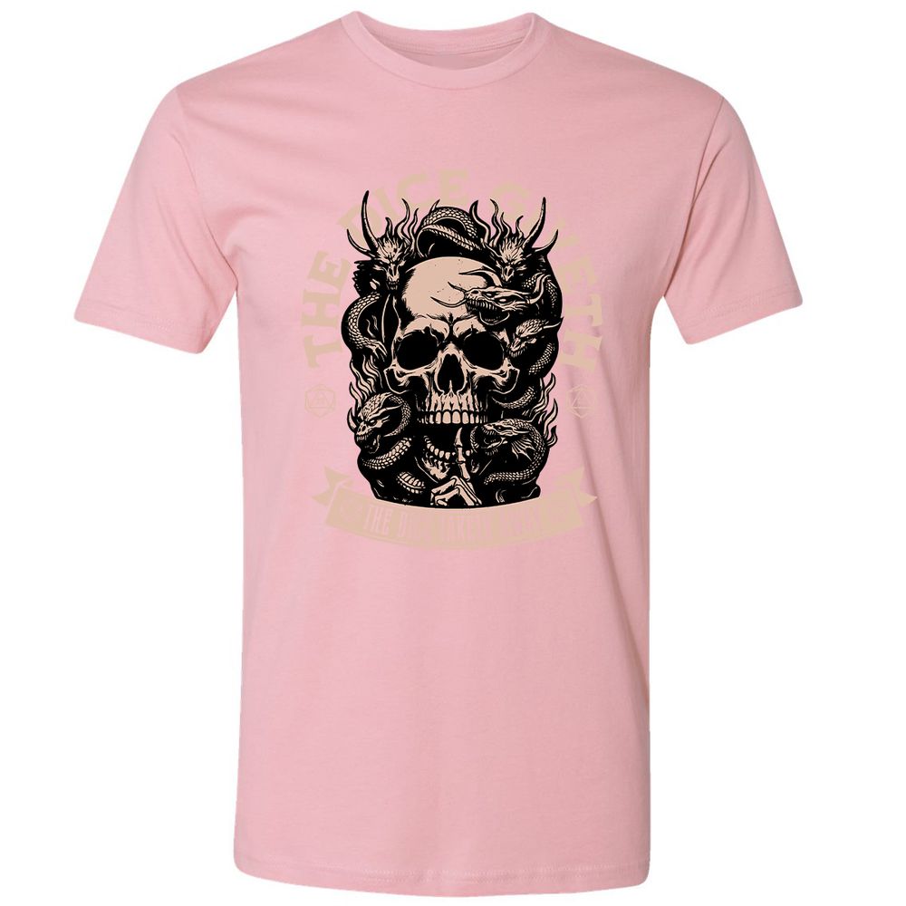 The Dice Giveth The Dice Taketh Away Premium Unisex T-Shirt - Light Pink - 3