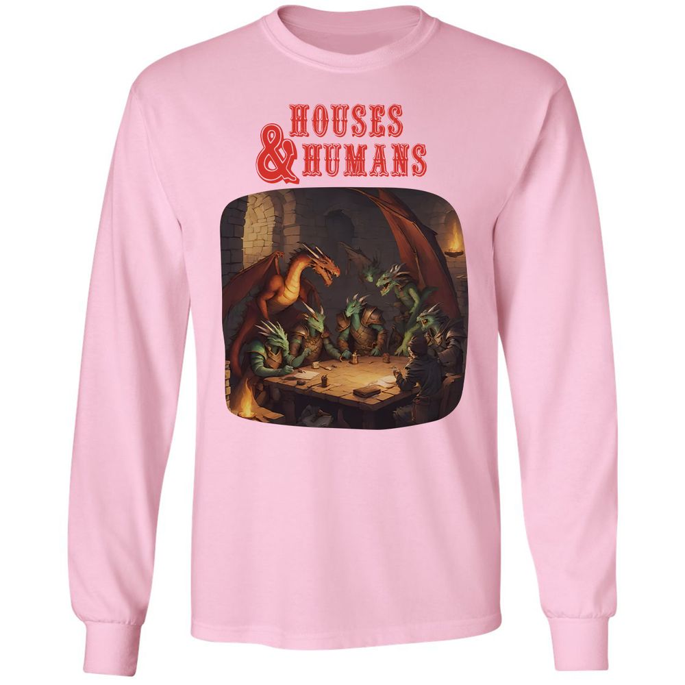 Houses And Humans Long Sleeve T-Shirt - Light Pink - 3