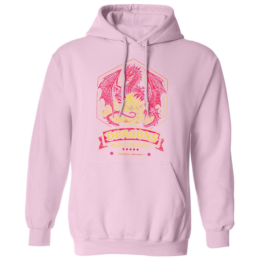 Fantasy Dragon With Dice - Light Pink - 3