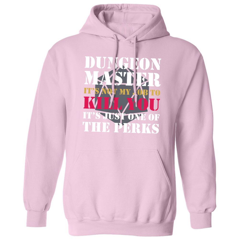 DUNGEON MASTER NOT MY JOB Classic Unisex Hoodie - Light Pink - 3
