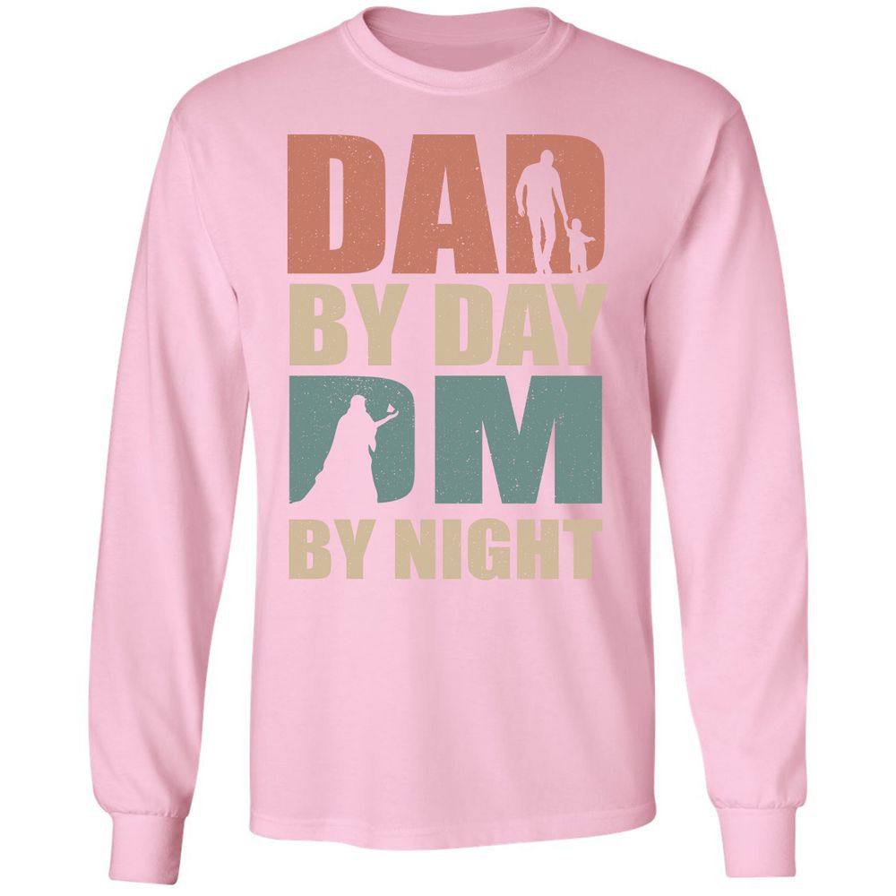 Dad By Day DM By Night - Light Pink - 3