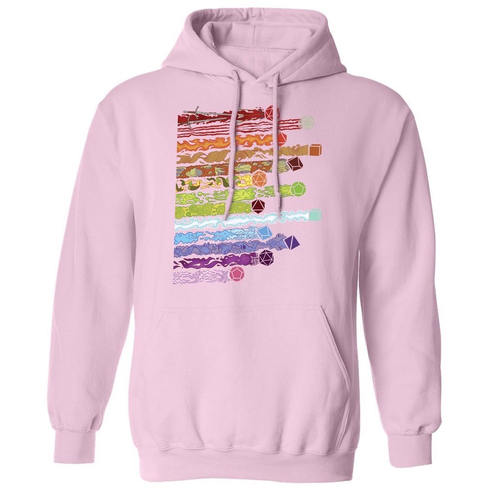 Damage Dices Classic Unisex Hoodie - Light Pink - 3