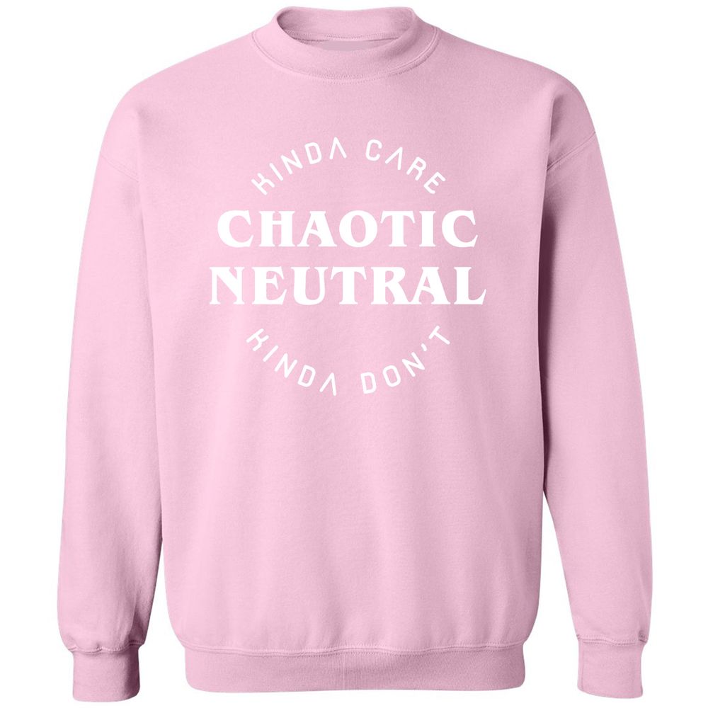 Chaotic Neutral Classic Unisex Sweatshirt - Light Pink - 3