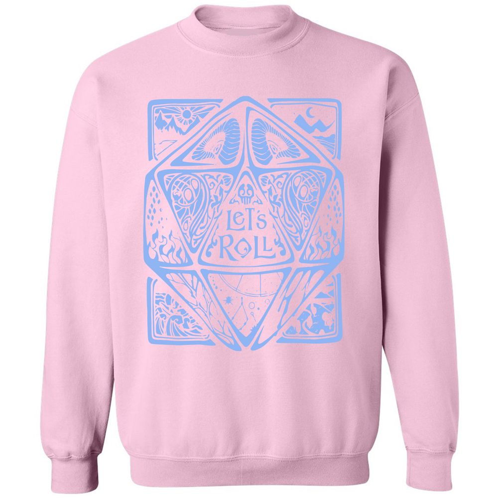 Let's Roll Classic Unisex Sweatshirt - Light Pink - 3