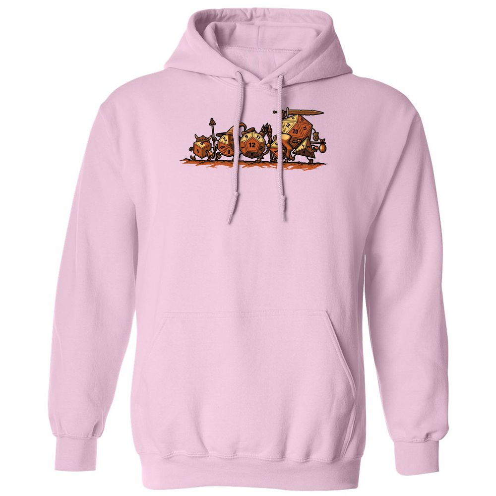 Fellowship Of The Dices Classic Unisex Hoodie - Light Pink - 3
