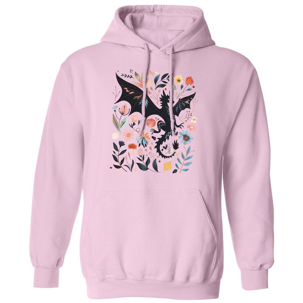 Floral DnD Dragon - Light Pink - 3