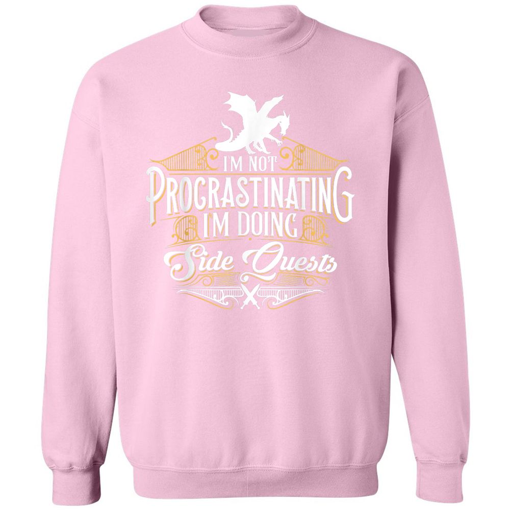 I'm Doing Side Quests Classic Unisex Sweatshirt - Light Pink - 3