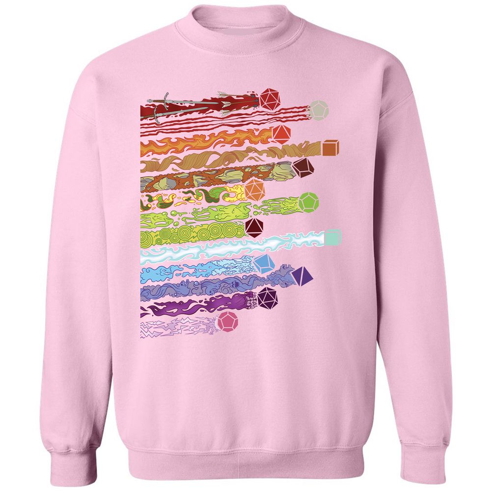 Damage Dices Classic Unisex Sweatshirt - Light Pink - 3
