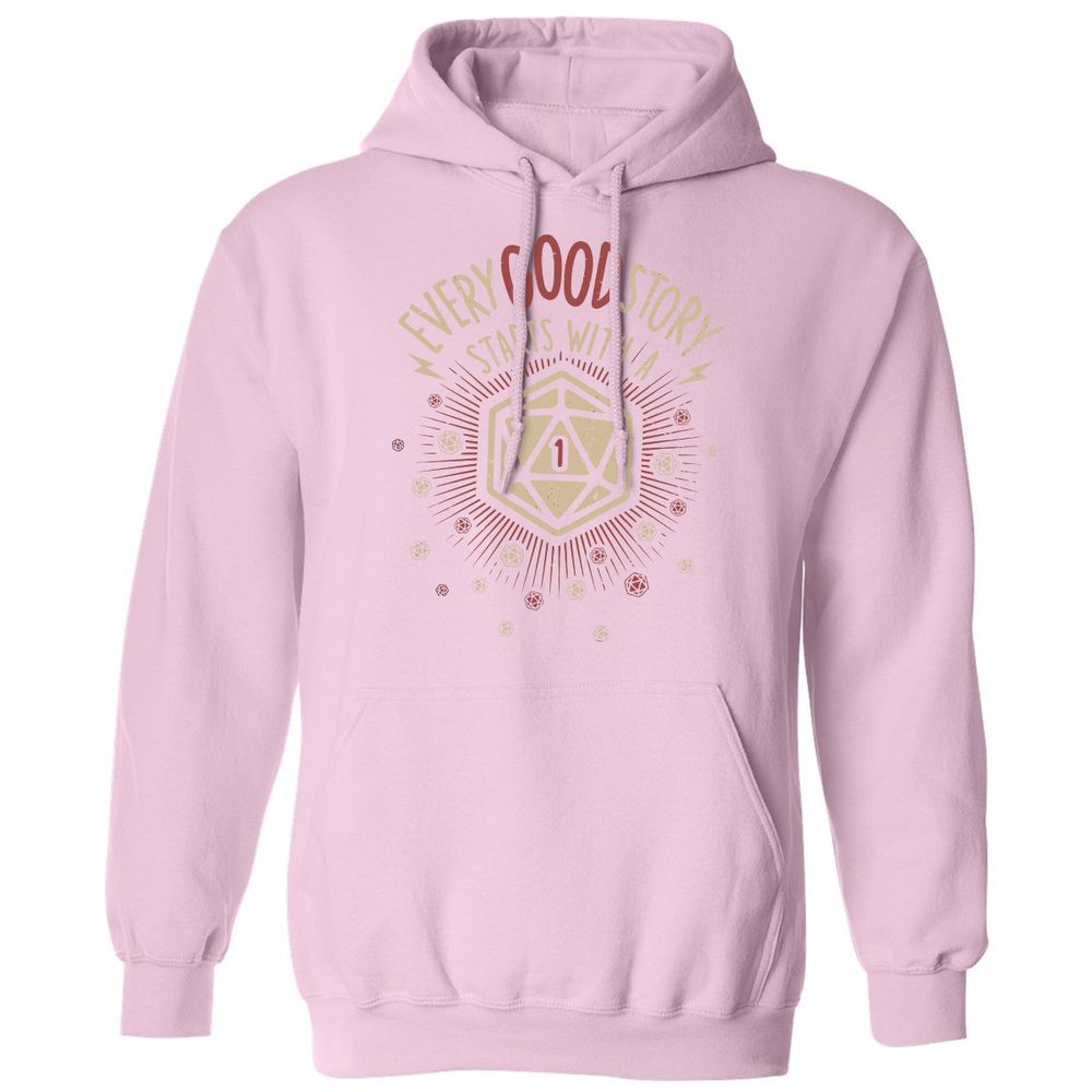 Good Story Starts With A 1 Classic Unisex Hoodie - Light Pink - 3