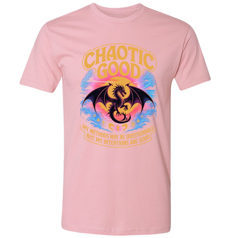 Chaotic Good Premium Unisex T-Shirt - Light Pink - 3