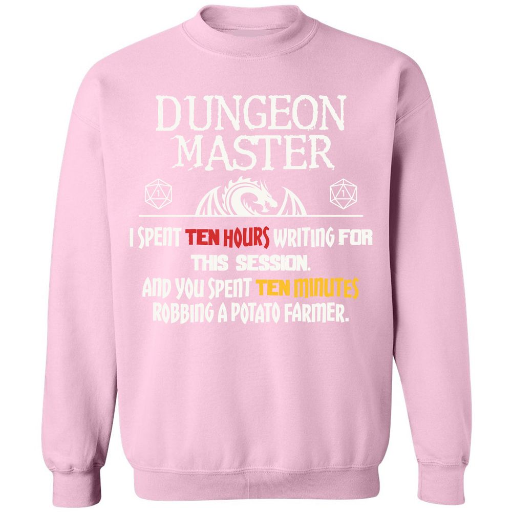 Dungeon Master Chaos Meme Classic Unisex Sweatshirt - Light Pink - 3