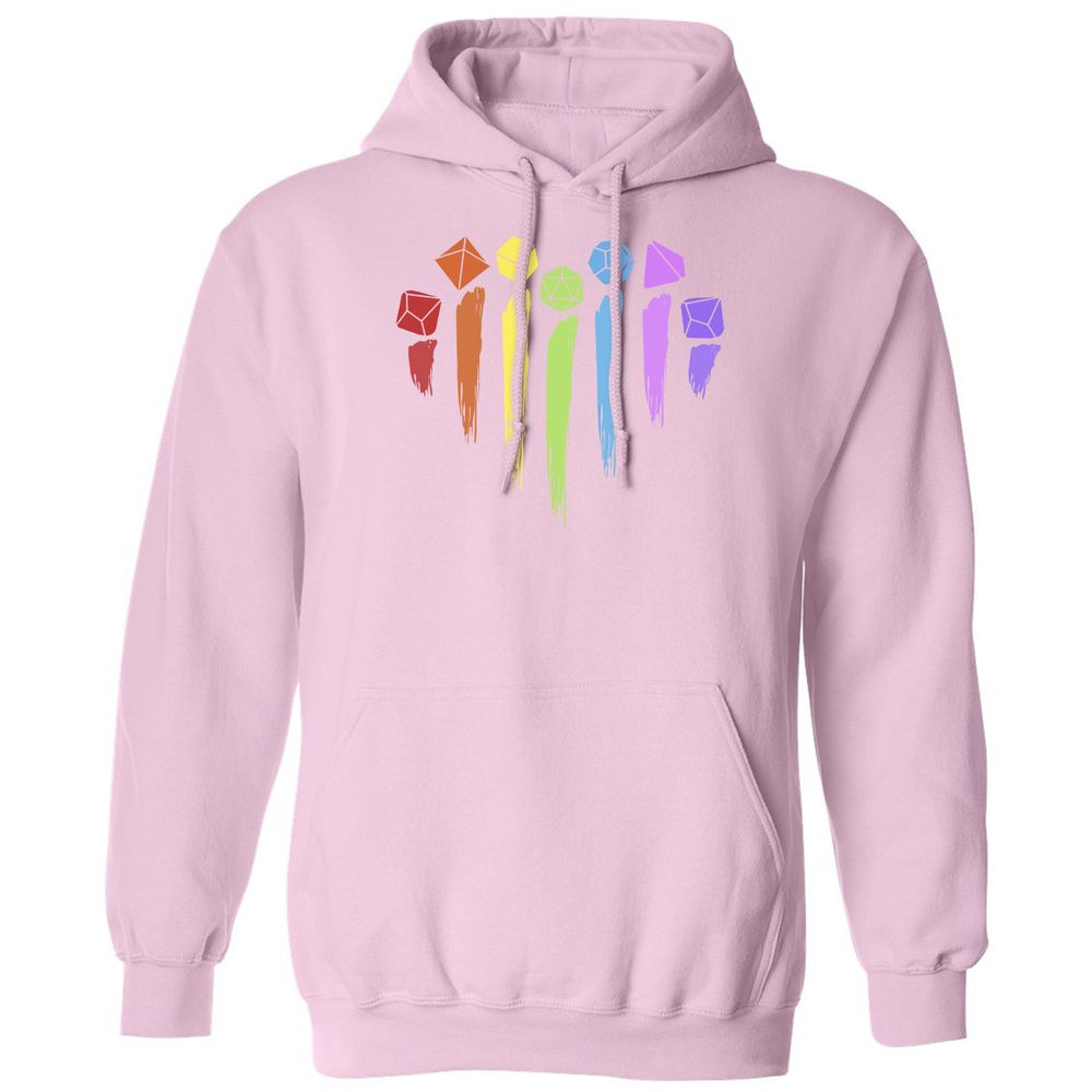 Dice Rainbow Heart Shape - Light Pink - 3