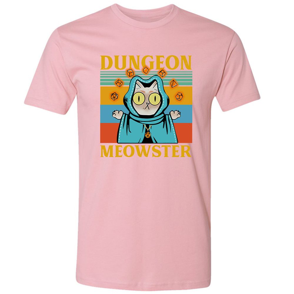 Dungeon Meowster Premium Unisex T-Shirt - Light Pink - 3