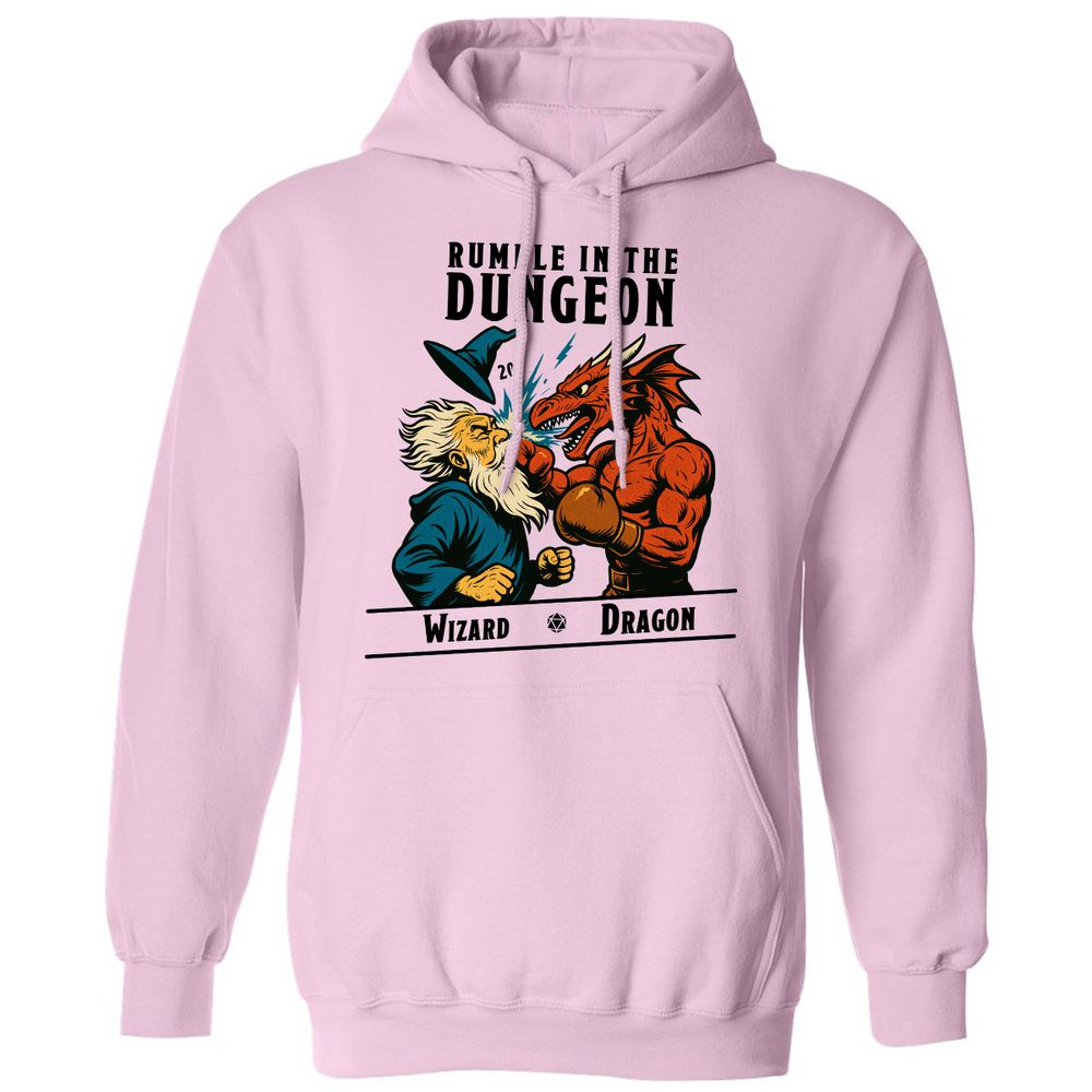 Rumble in the Dungeon Classic Unisex Hoodie - Light Pink - 3