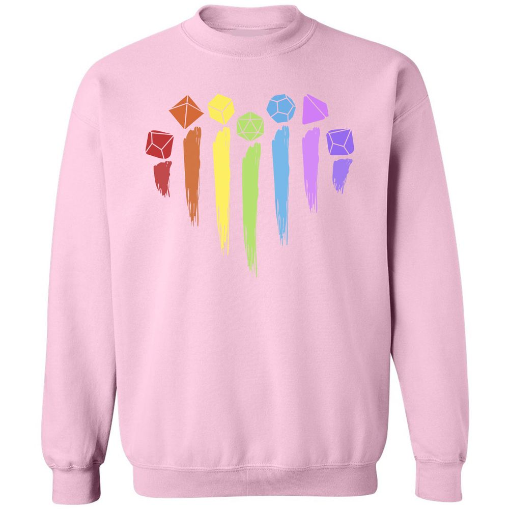 Dice Rainbow Heart Shape - Light Pink - 3