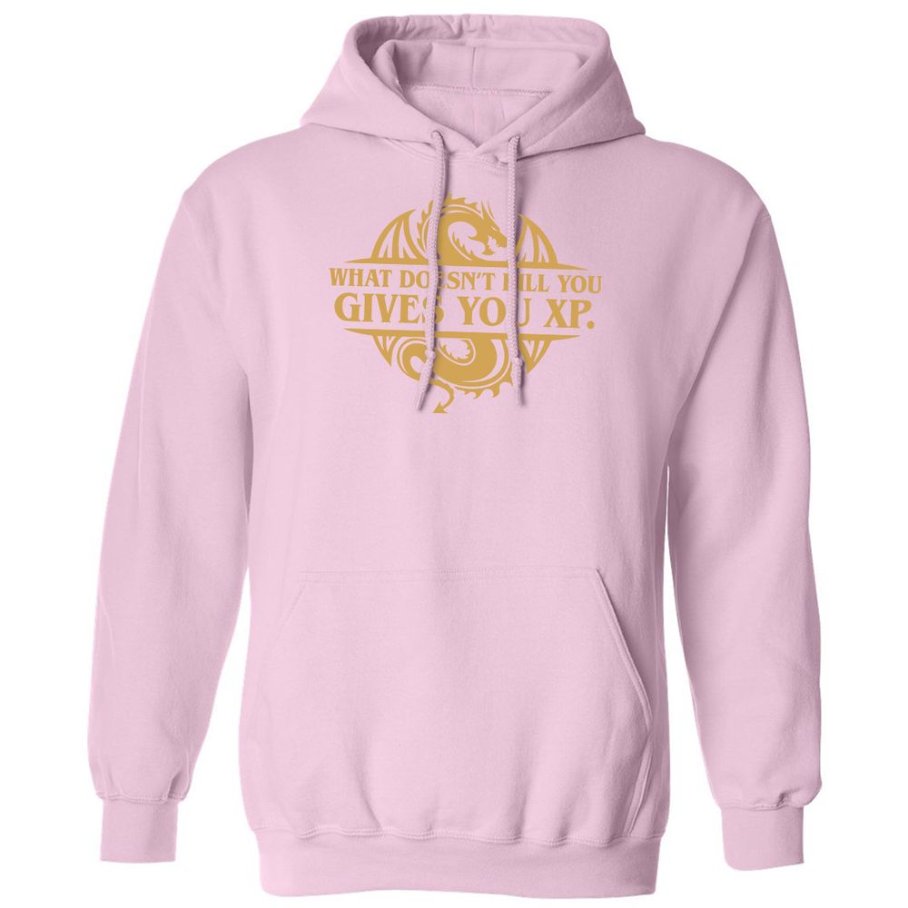 What Doesn't Kill You Gives You XP Classic Unisex Hoodie - Light Pink - 3