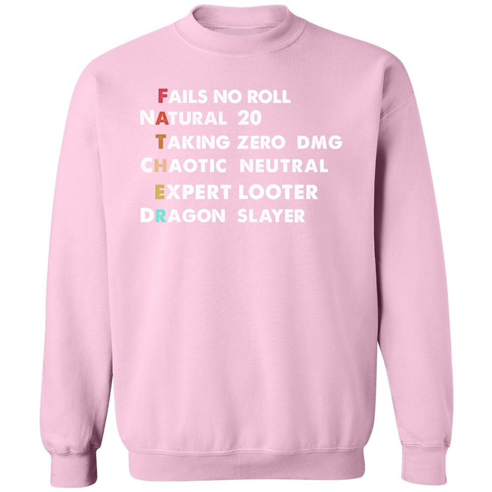 Father D&D Classic Unisex Sweatshirt - Light Pink - 3