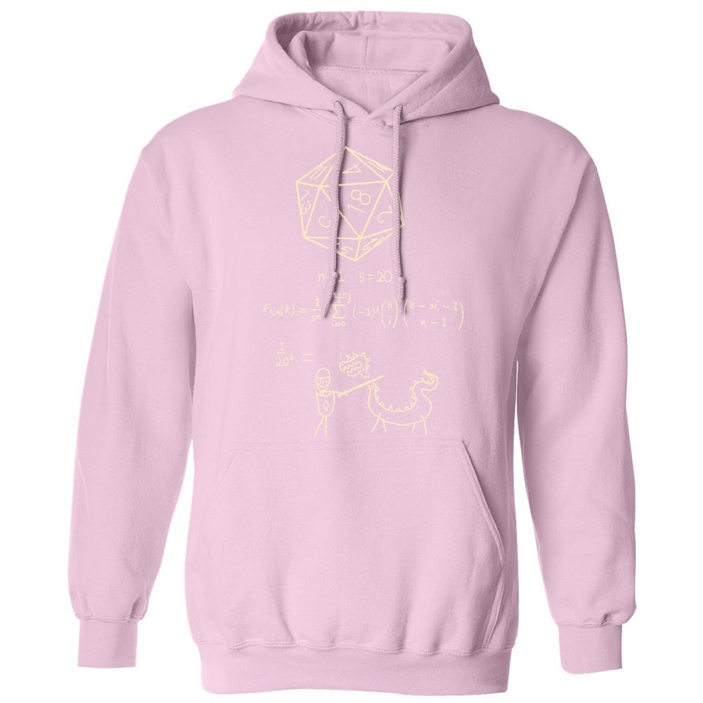 Science Of20 Sided Dice Classic Unisex Hoodie - Light Pink - 3