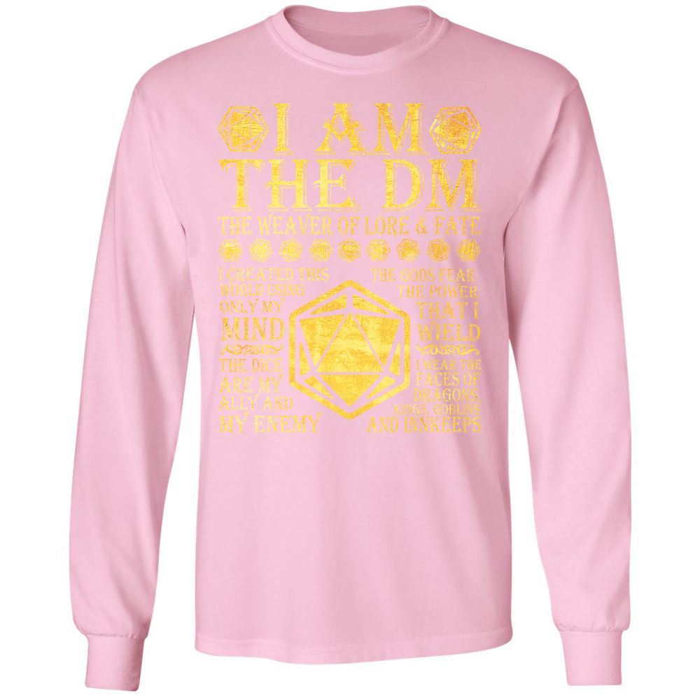 I Am The DM Long Sleeve T-Shirt - Light Pink - 3