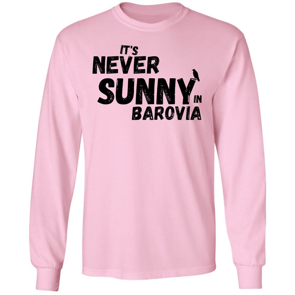 It's Never Sunny In Barovia Long Sleeve T-Shirt - Light Pink - 3