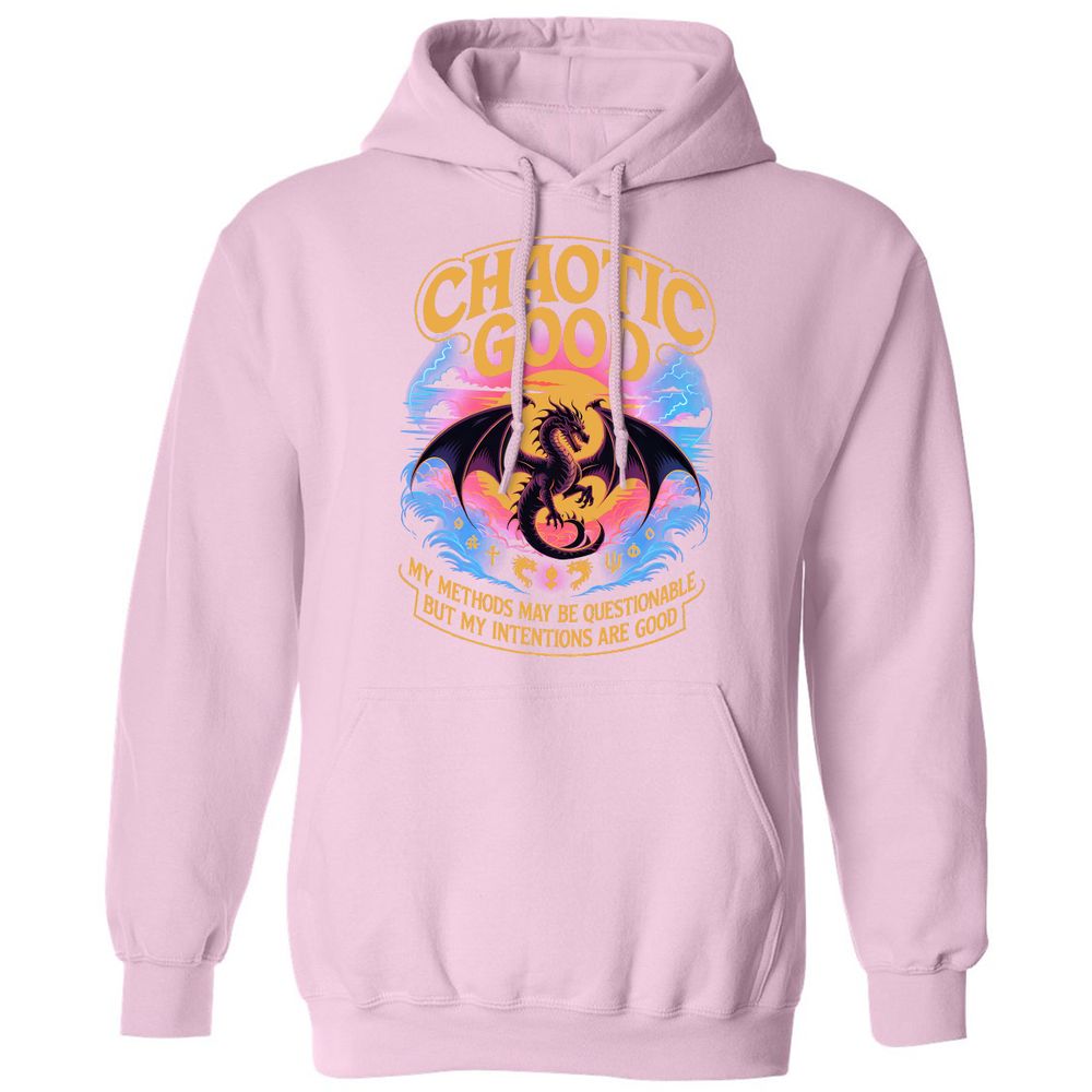 Chaotic Good Classic Unisex Hoodie - Light Pink - 3