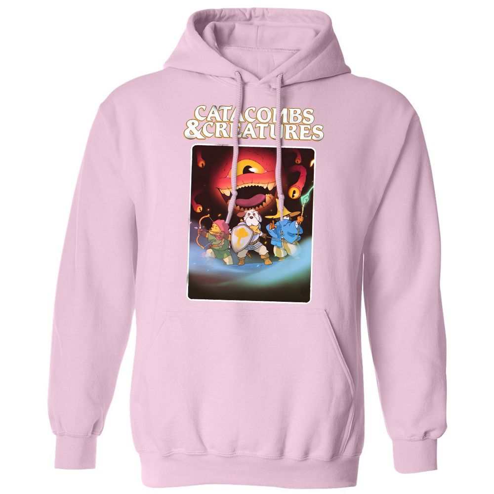 Catacombs & Creatures Classic Unisex Hoodie - Light Pink - 3