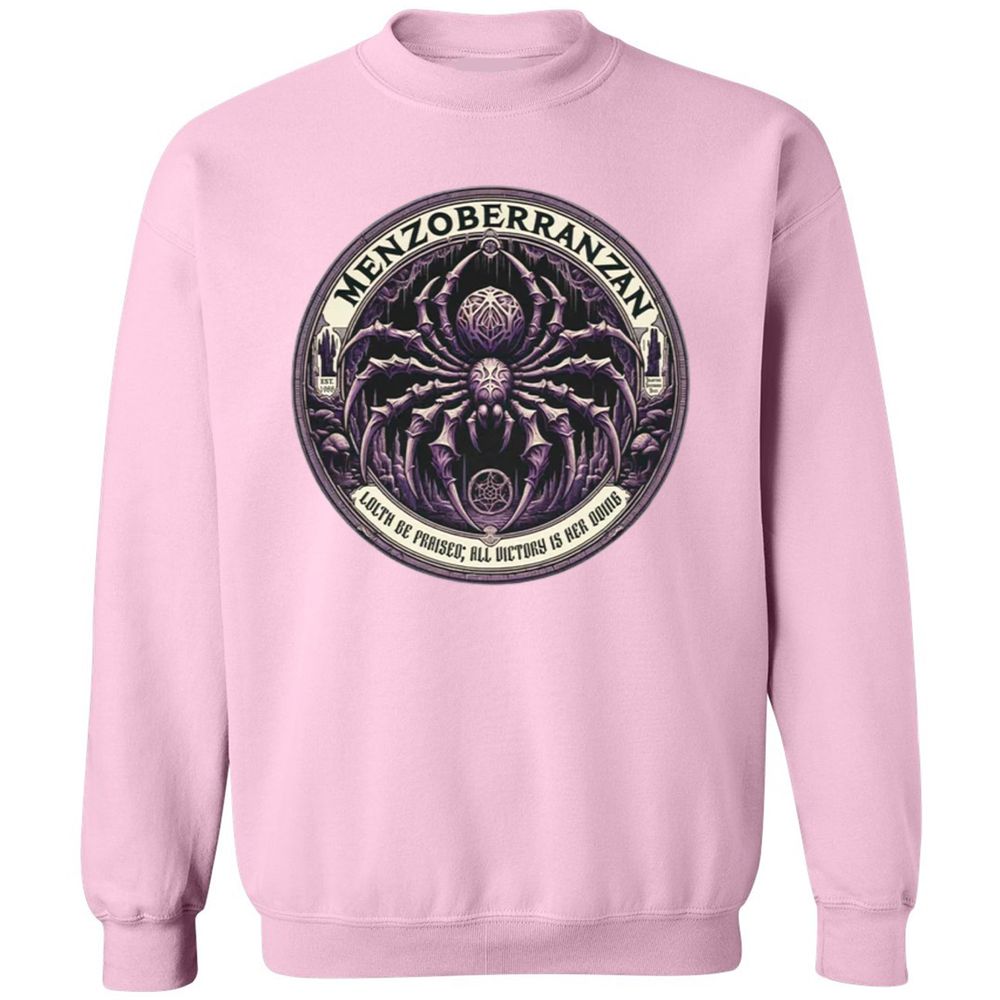 Menzoberranzan Lolth Be Praised Classic Unisex Sweatshirt - Light Pink - 3